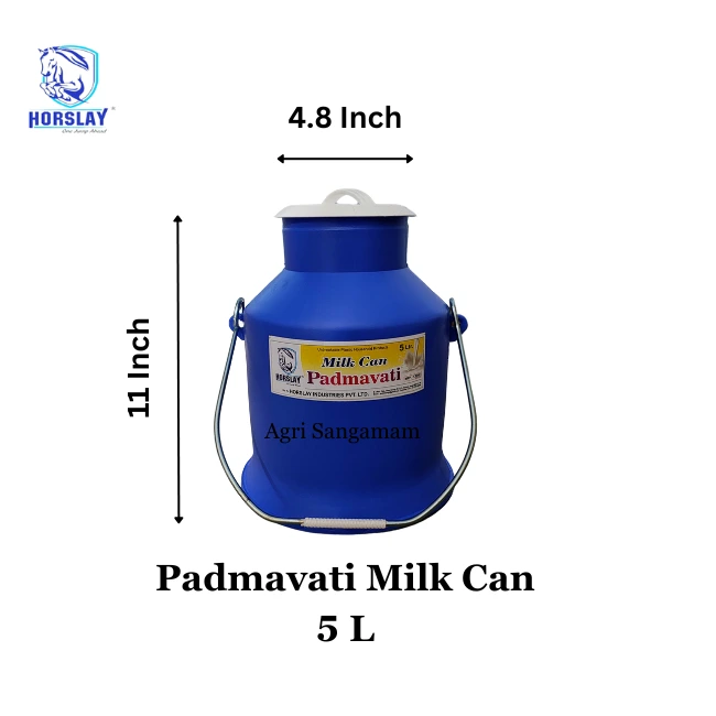 unbreakable Plastic Padmavati Milk can 5L Horslay