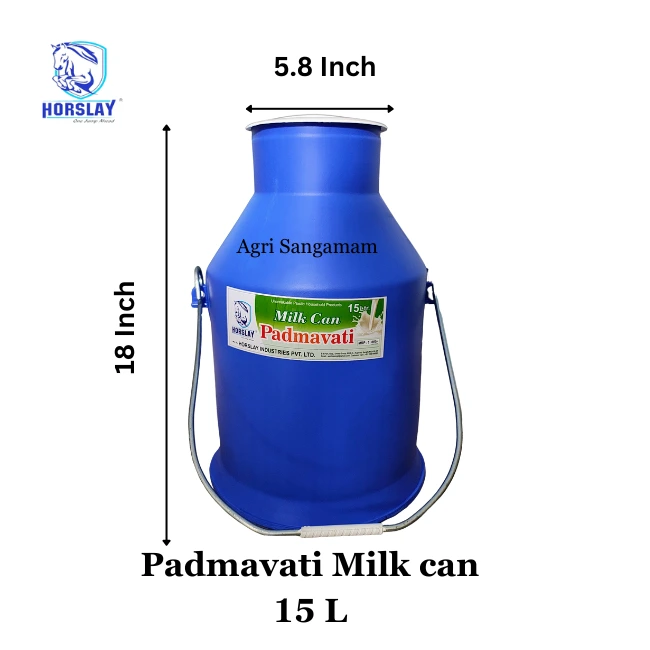 Unbreakable Plastic Milk can 15L Horslay