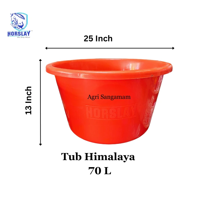 Unbreakable Plastic Tub Himalaya 70L Horslay